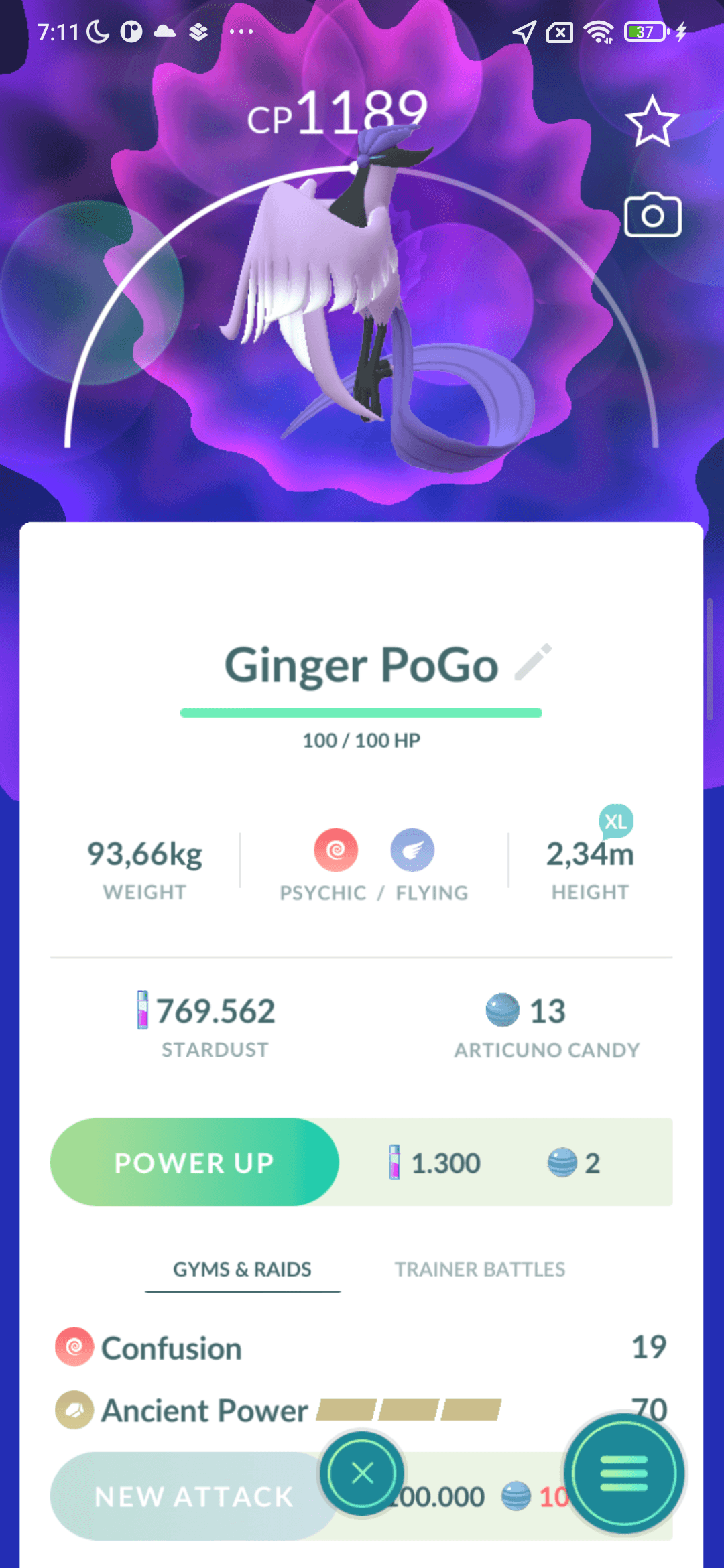 Articuno dạng Galar