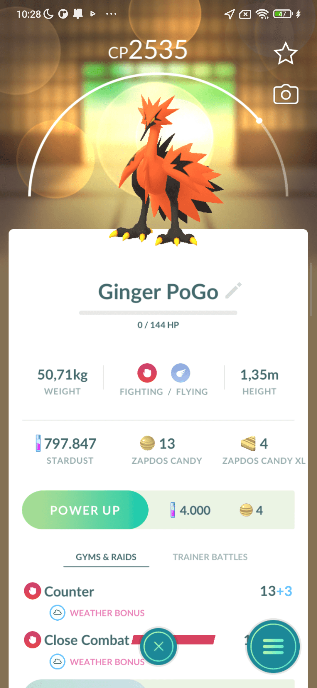 Zapdos dạng Galar