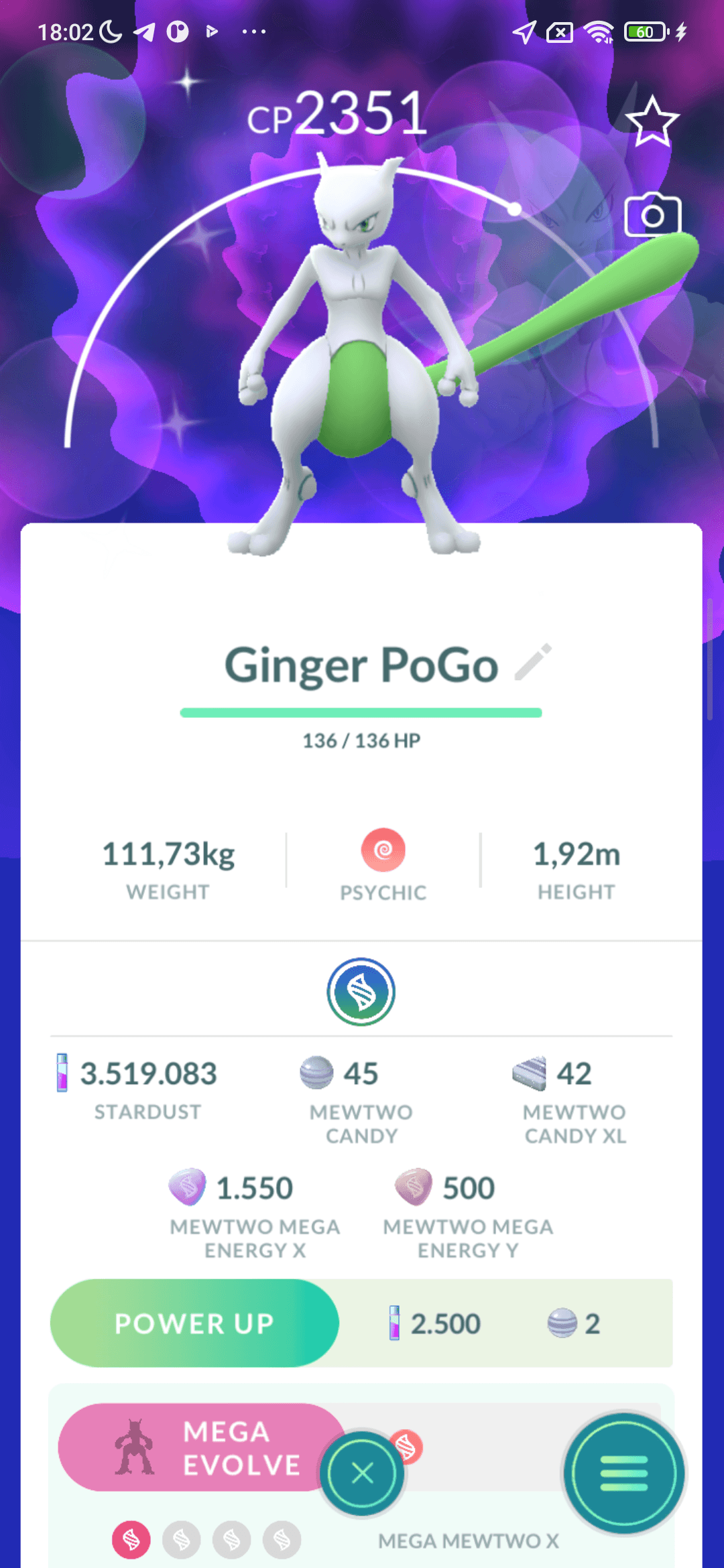Mewtwo Shiny