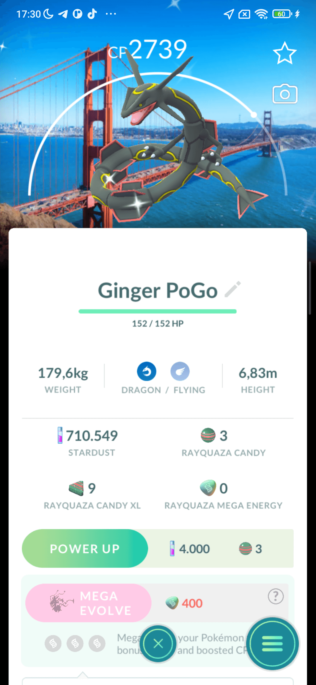 Rayquaza Shundo — nền San Francisco