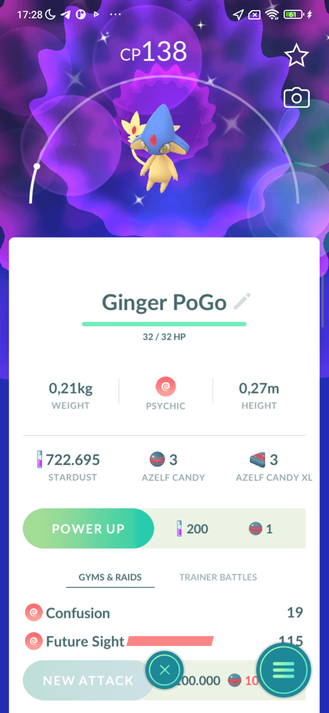 Azelf Shiny