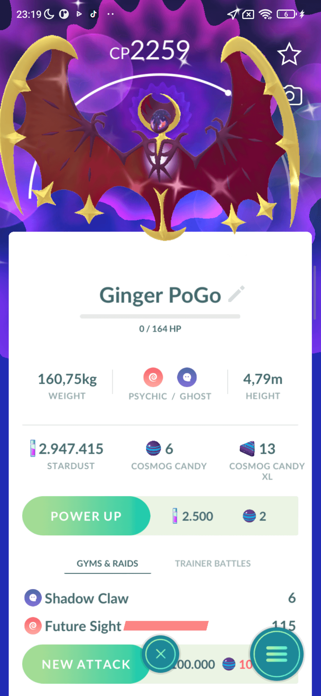 Dialga Shiny dạng Origin — có Roar of Time
