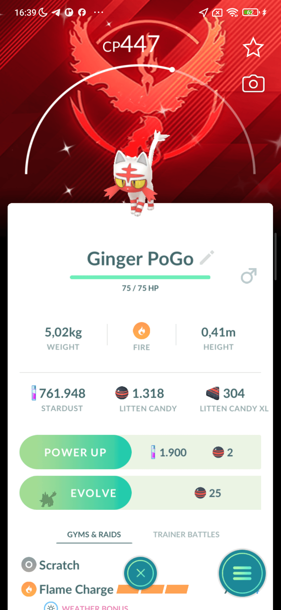 Litten Shiny — nền Valor
