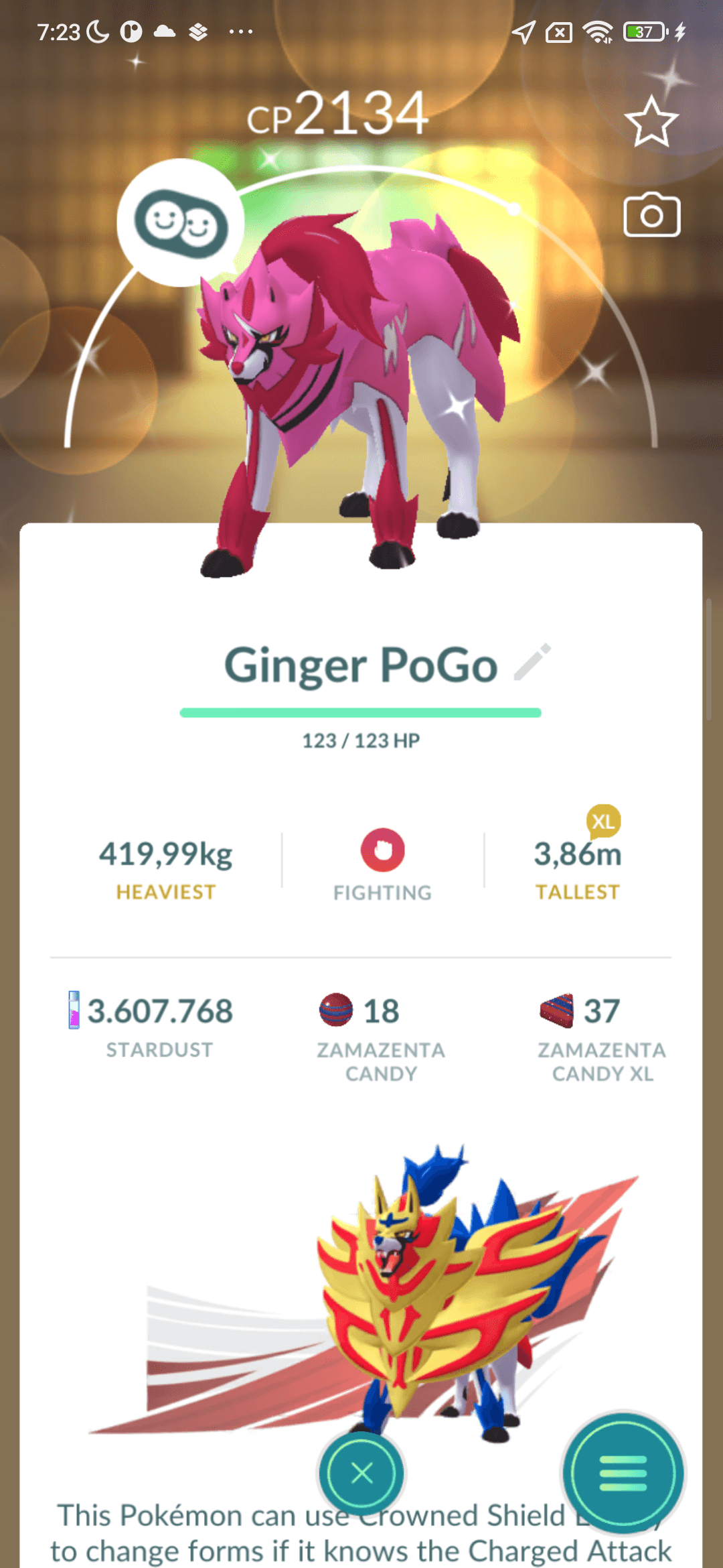 Zamazenta Shiny