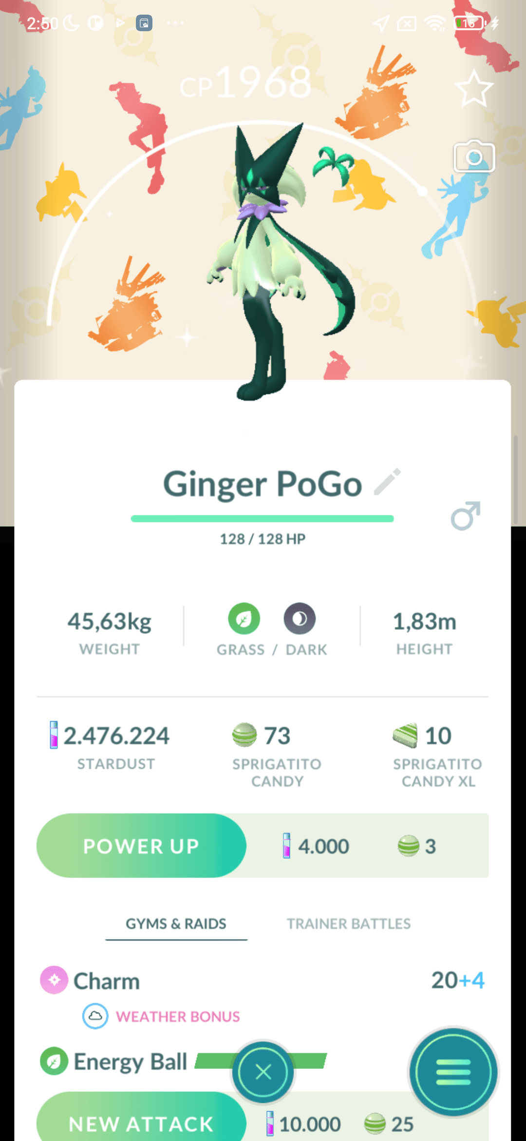 Meowscarada Shiny — nền Horizons