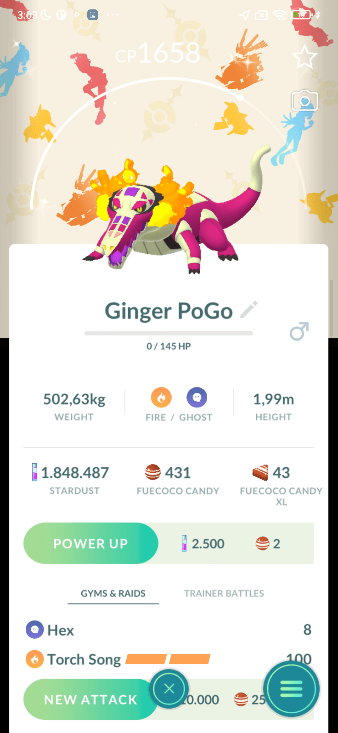 Skeledirge Shiny — nền Horizons